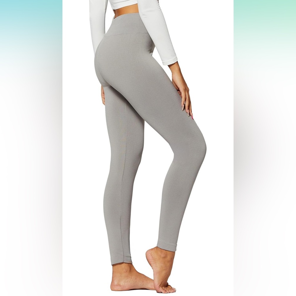 NWOT pale grey fleece leggings - large/x-large